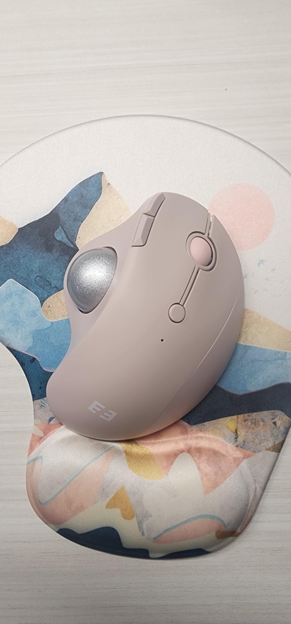 seenda Wireless Trackball Mouse, Ergonomic Bluetooth Rollerball Mice,Purple customer photo 1
