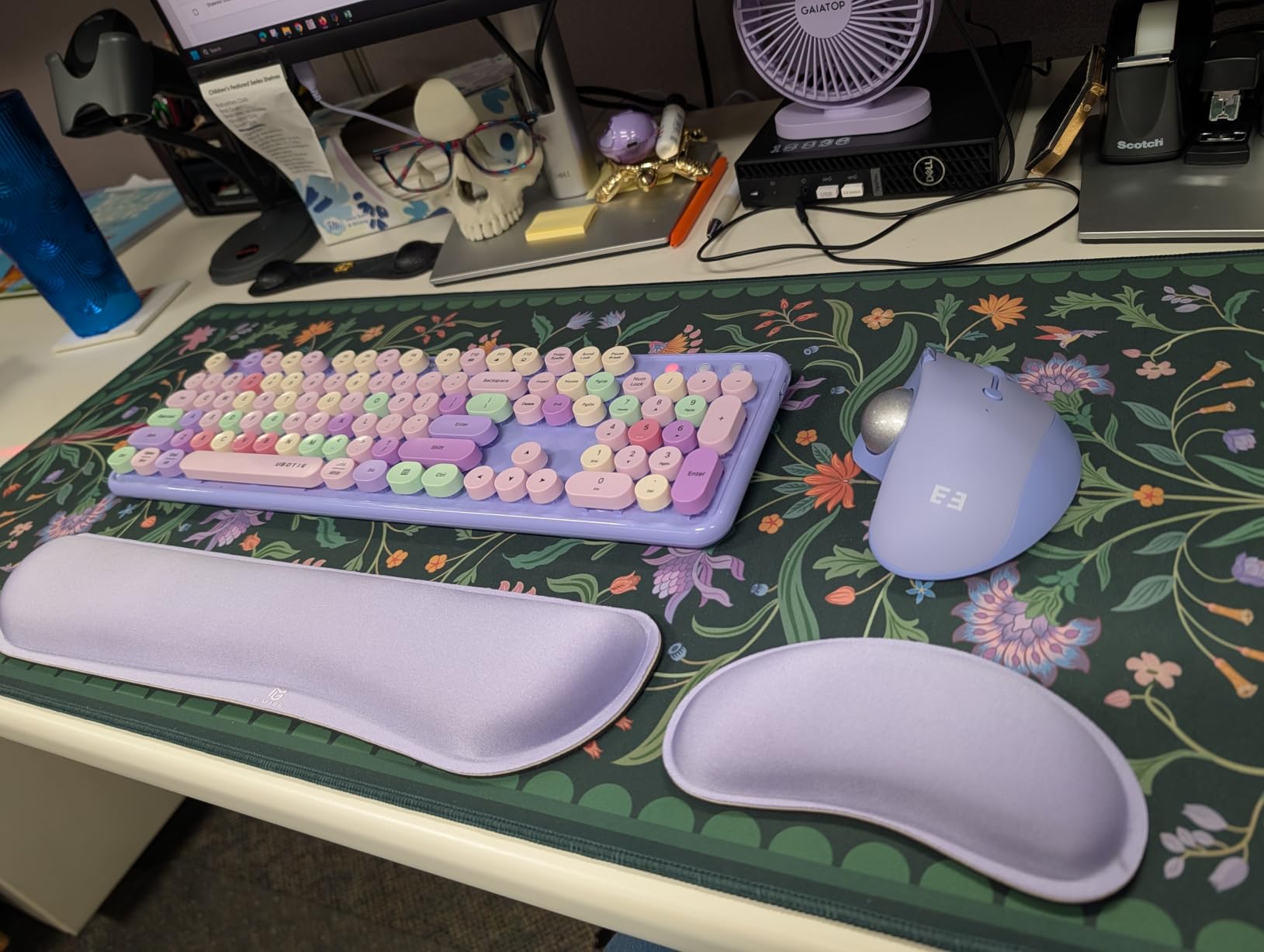 seenda Wireless Trackball Mouse, Ergonomic Bluetooth Rollerball Mice,Purple customer photo 2