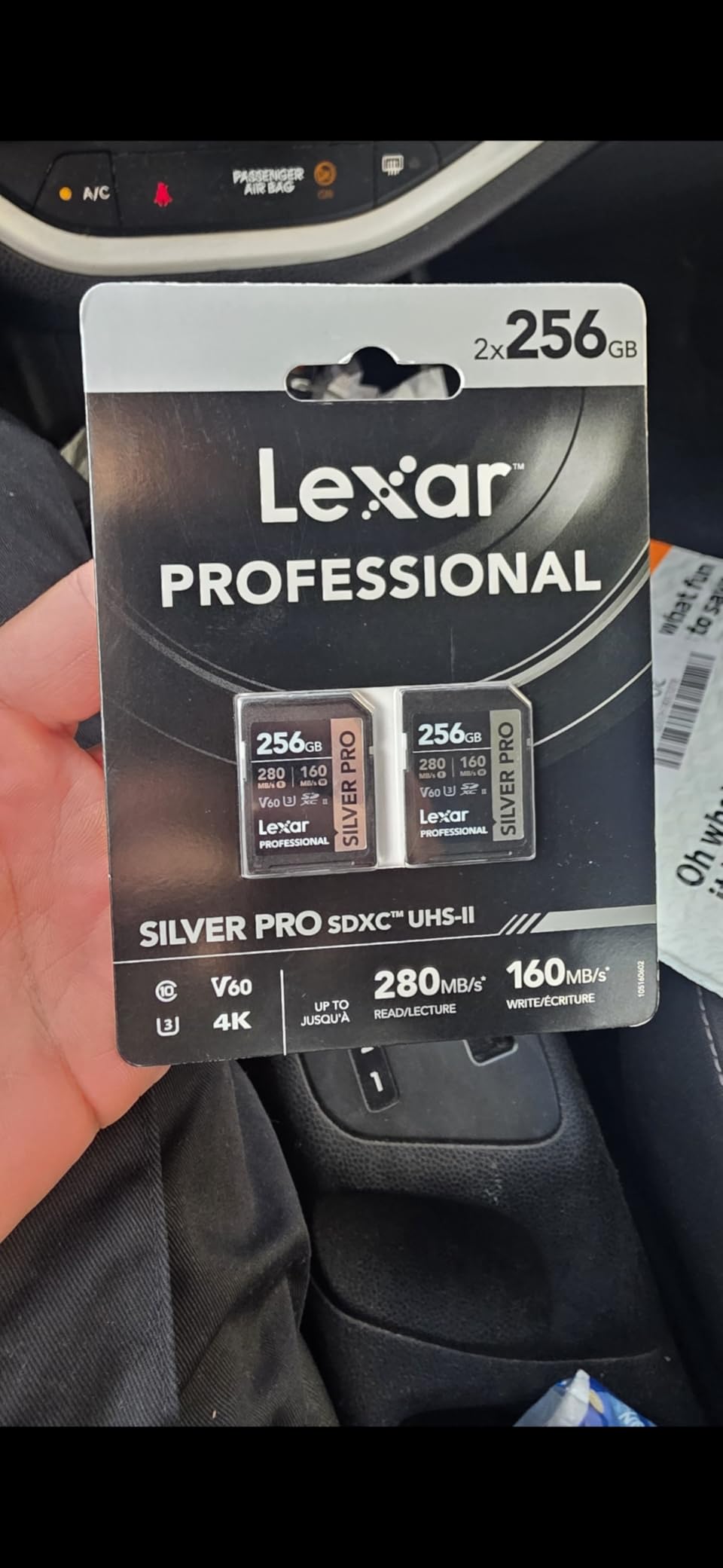 Lexar 128GB 2-Pack Silver PRO SD Card, 280MB/s Read, 4K, V60, U3, UHS-II customer photo 1