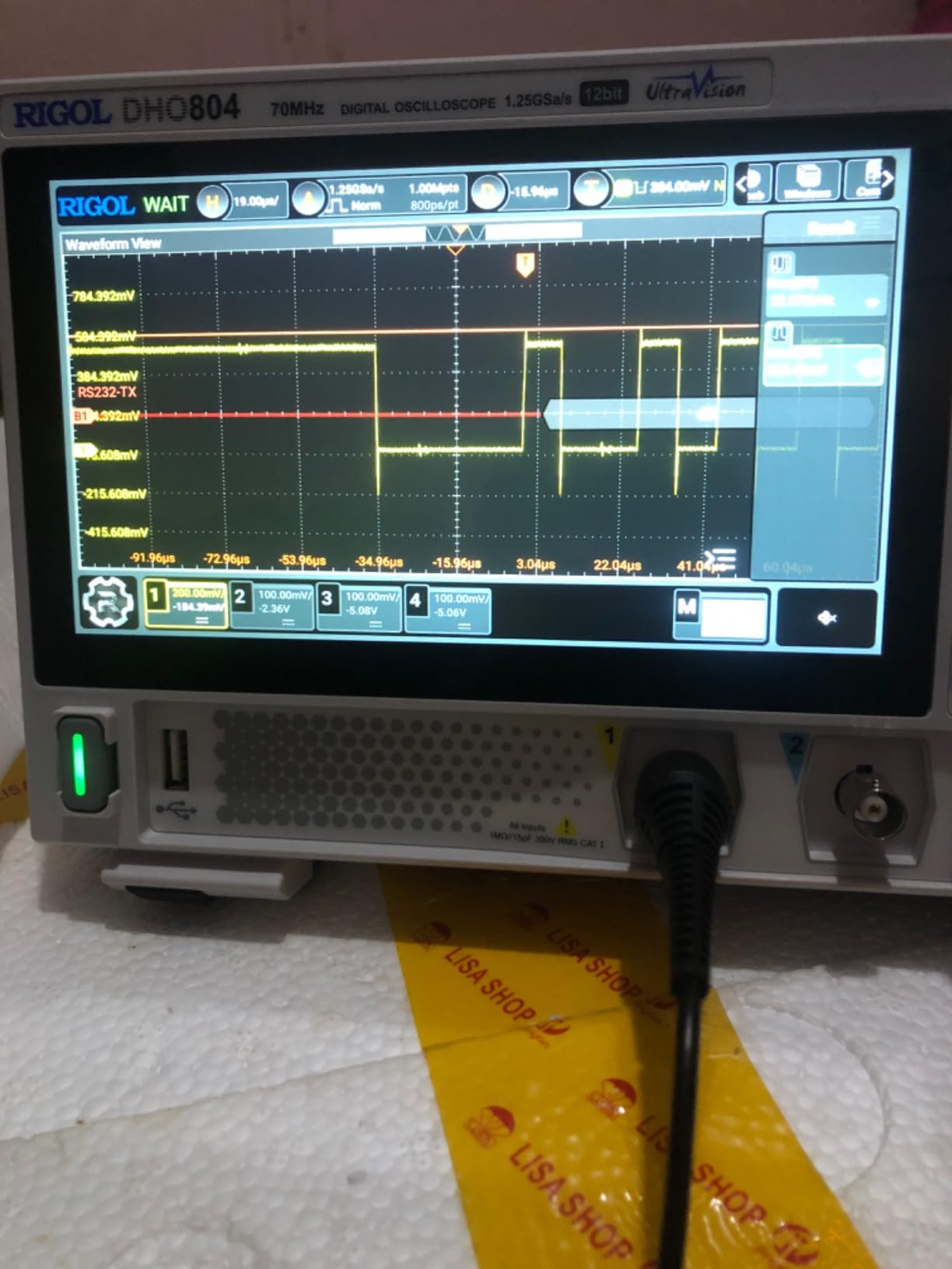 RIGOL DHO804 Portable Digital Oscilloscope, 70MHz, 4CH, 12-Bit Resolution customer photo 2