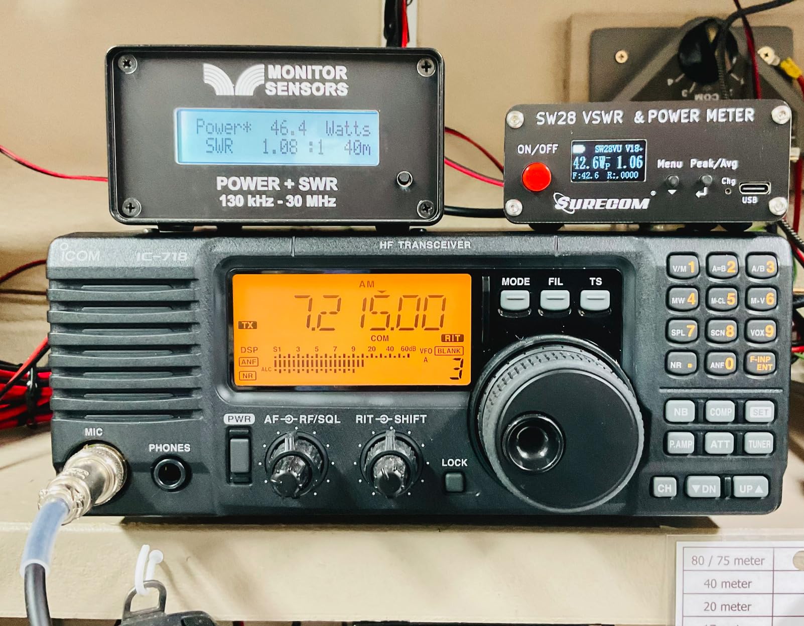 Mcbazel Surecom SW-28HF SWR Meter 1.5-60MHz 120W for HF Ham and CB Radio customer photo 1
