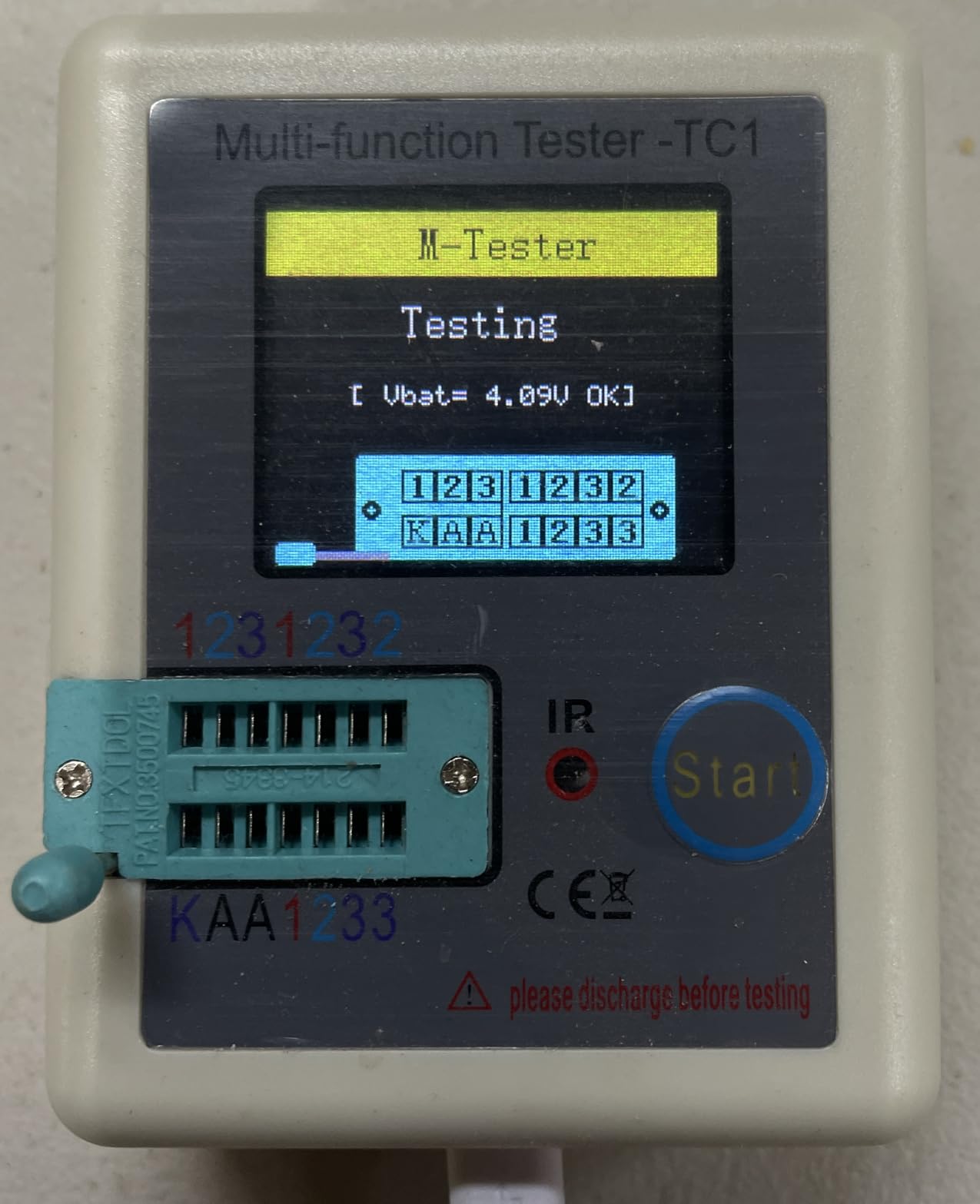 diymore LCR Meter Transistor Tester,Transistor Meter,LCR-TC1 Multi-Function Transistor Capacitor Tester ESR Tester Full Color Display Automatic Checker Detector for Diode Triode LCR ESR NPN PNP customer photo 1