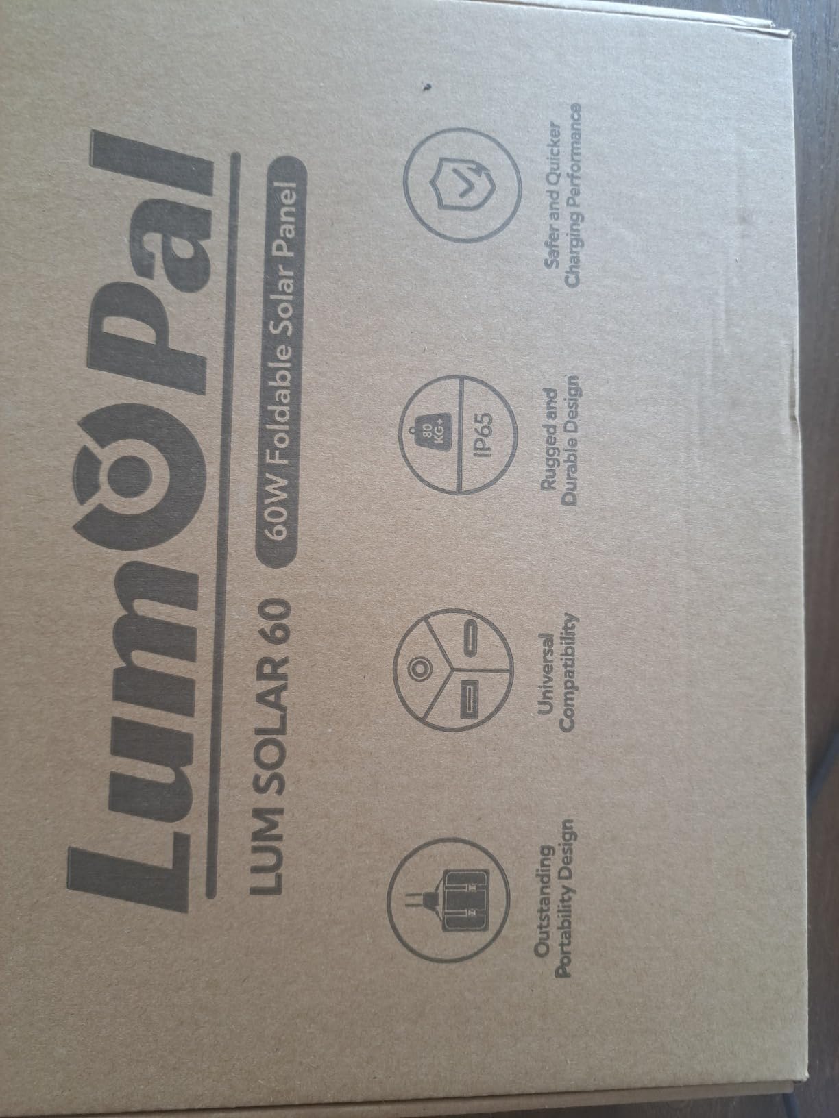 Portable Solar Panel, LUMOPAL 60W Foldable Solar Panels Charger for Camping customer photo 2