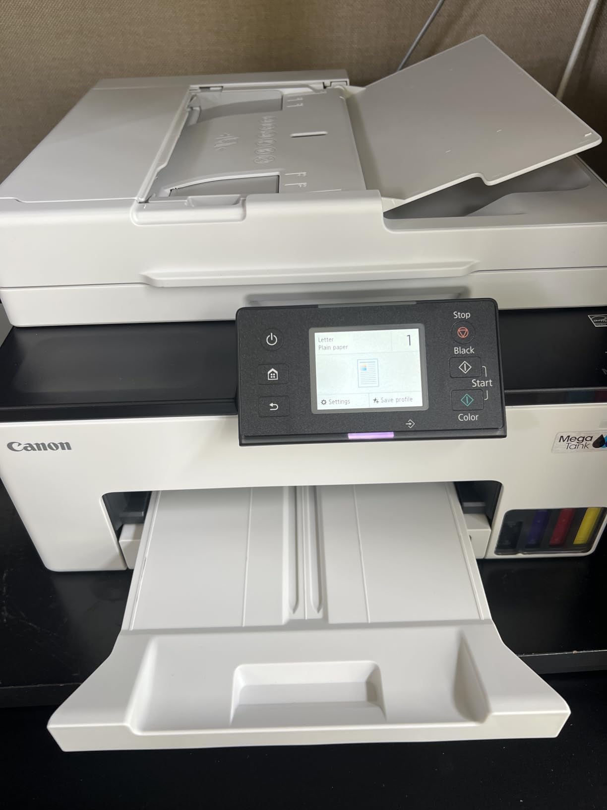 Canon MegaTank MAXIFY GX2020 All-in-One Wireless Color Printer – Print, Copy, Scan with Duplex Printing – Refillable Tank System, Compact Desktop Design – Wireless Print Scan Copy for Home & Office customer photo 1