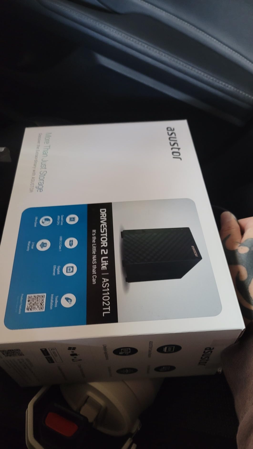 Asustor Drivestor 2 Lite AS1102TL, 2 Bay NAS, 1.7GHz Quad Core, 1GbE Port, 1GB RAM DDR4, Personal Private Cloud, Backup for Home & Small Office, Network Attached Storage(Diskless) customer photo 1