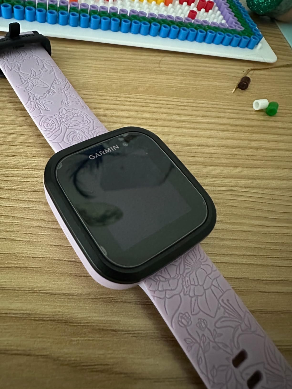 Garmin Bounce™, Kids Smartwatch, Two-Way Text and Voice Messaging, Location Tracking, Black Camo customer photo 1