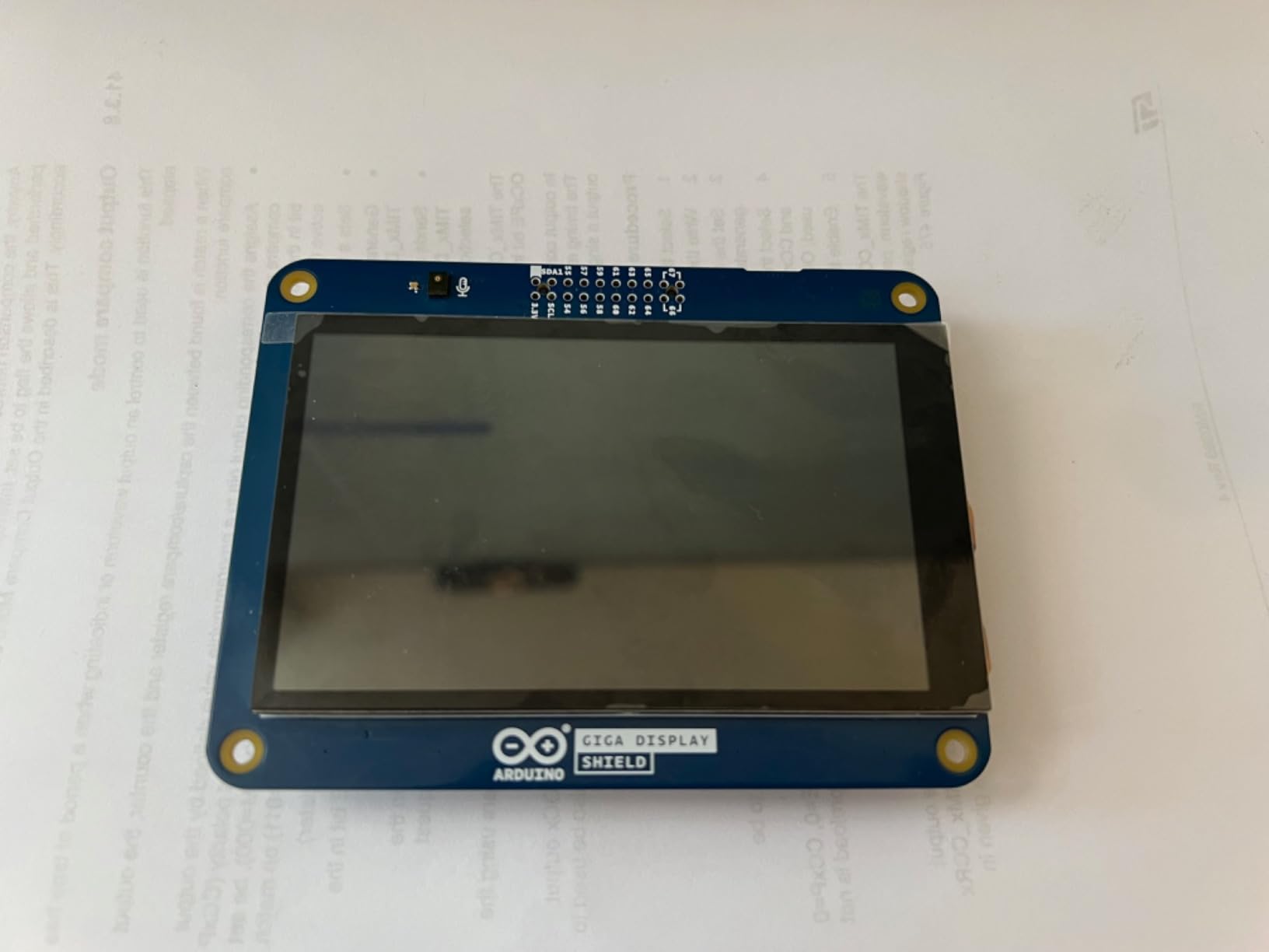 Arduino GIGA Display Shield [ASX00039] - 3.97” Touch Screen Solution for Arduino GIGA R1 WiFi with IMU, Digital Microphone, and Arducam Connector for Enhanced Project Functionality customer photo 1
