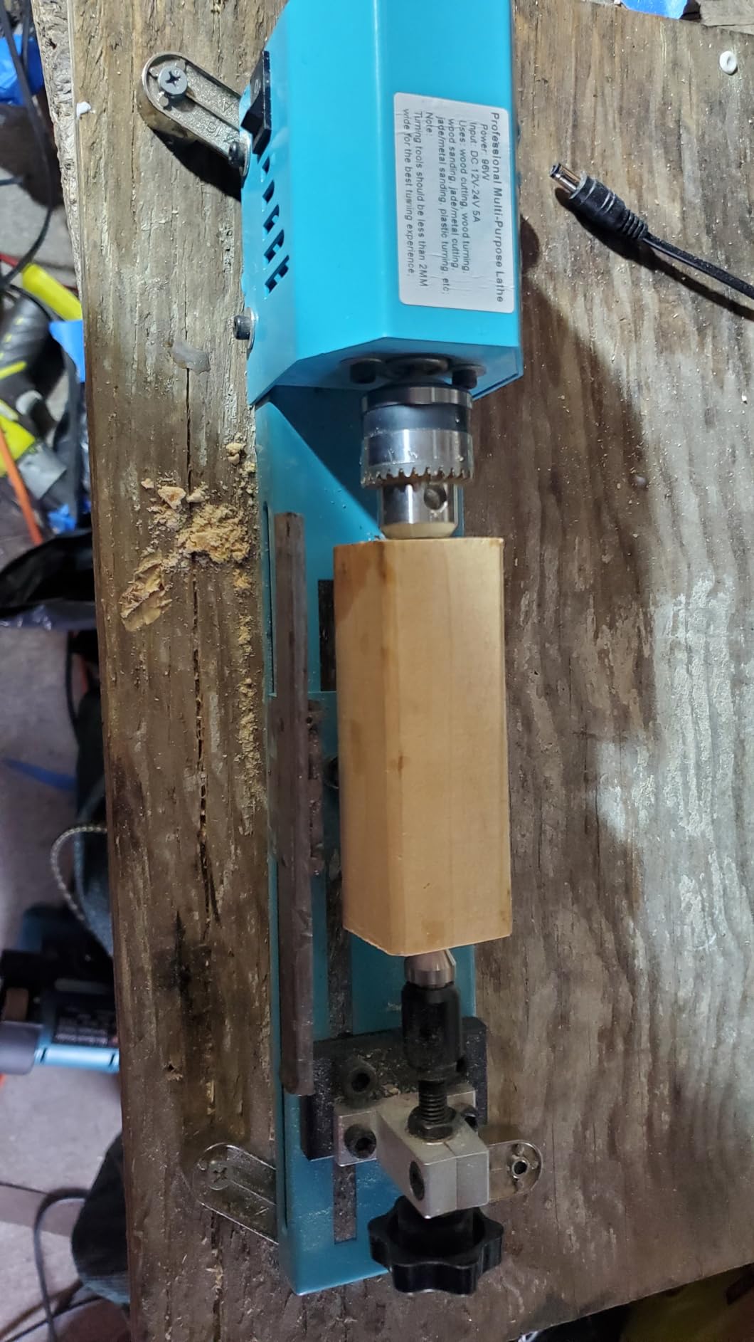 Mini Wood Lathe Machine Multi-Purpose Upgraded And Lengthened Processing Diameter 11inch Support Turning Cutting Sanding Polishing Wood, Professional Customized Tool Accessories customer photo 2