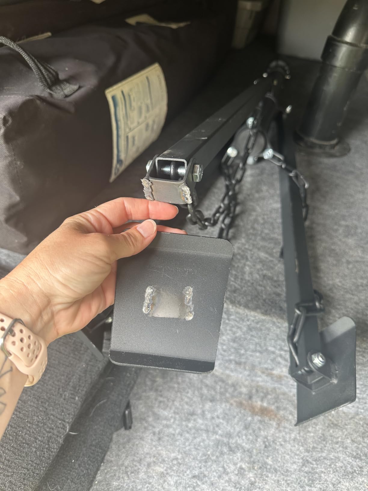 King Pin Tripod Stabilizer Jack for 5th Wheel Trailer Rv, customer photo 2