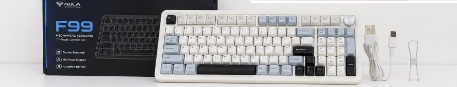 AULA F99 Wireless Mechanical Keyboard,Tri-Mode BT5.0/2.4GHz/USB-C Hot Swappable Custom Keyboard,Pre-lubed Linear Switches,RGB Backlit Computer Gaming Keyboards for PC/Tablet/PS/Xbox customer photo 1
