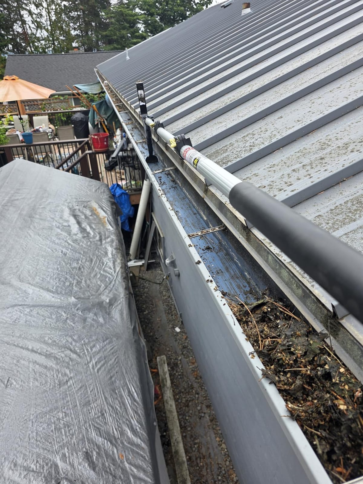 Gutter Cleaning Tool with Threads to Attach to Standard Poles Made in USA customer photo 1