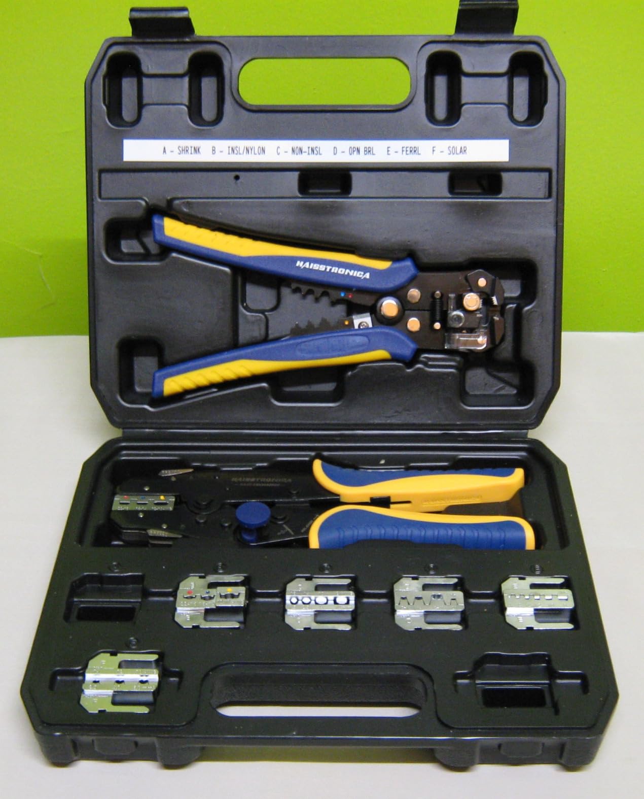 haisstronica 8PCS Quick Change Crimping Tool Kit, 6 Dies, Stripper customer photo 1