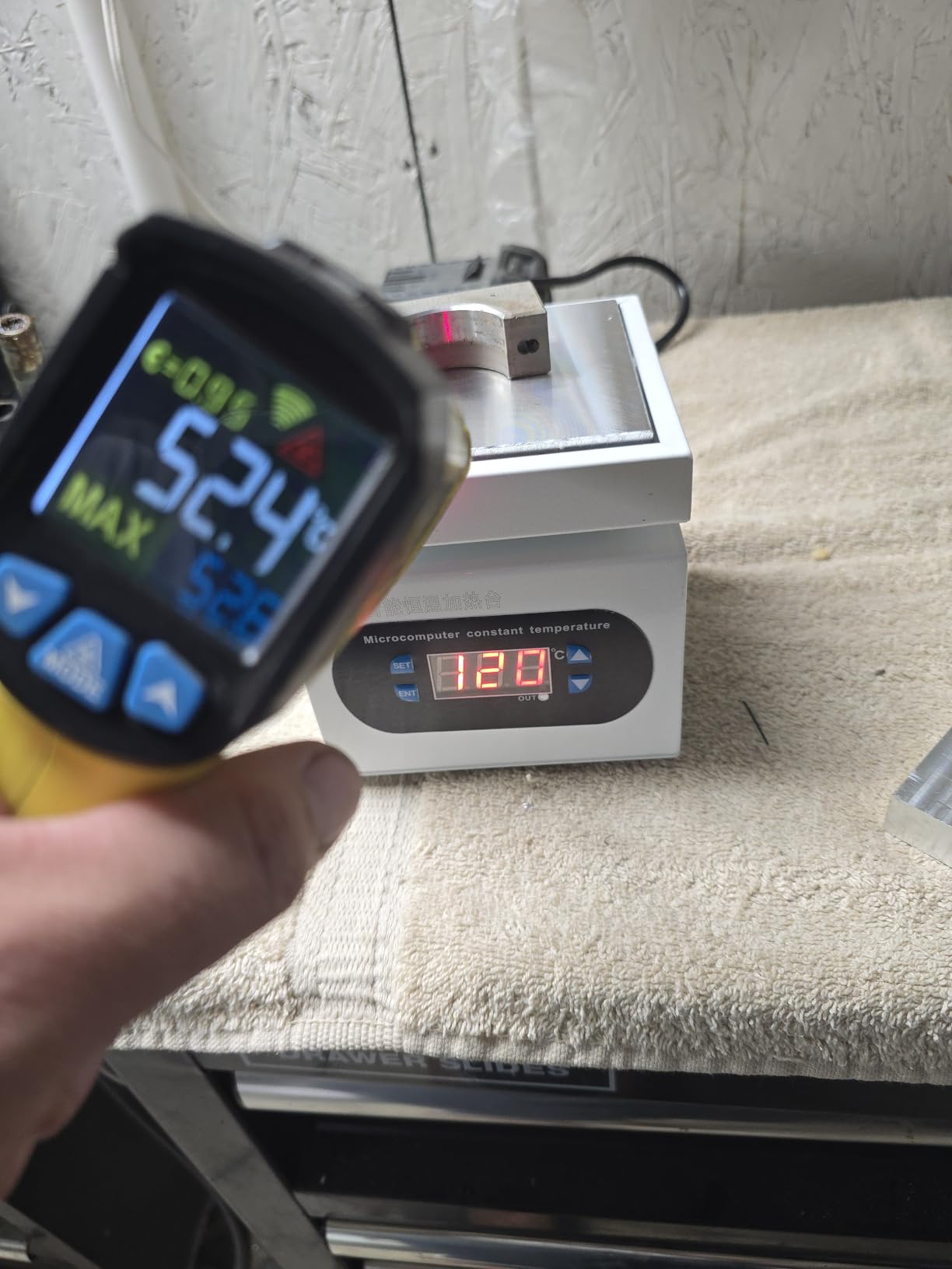 350W Soldering Hot Plate,100×100mm LED Microcomputer Preheat Rework Heater customer photo 2
