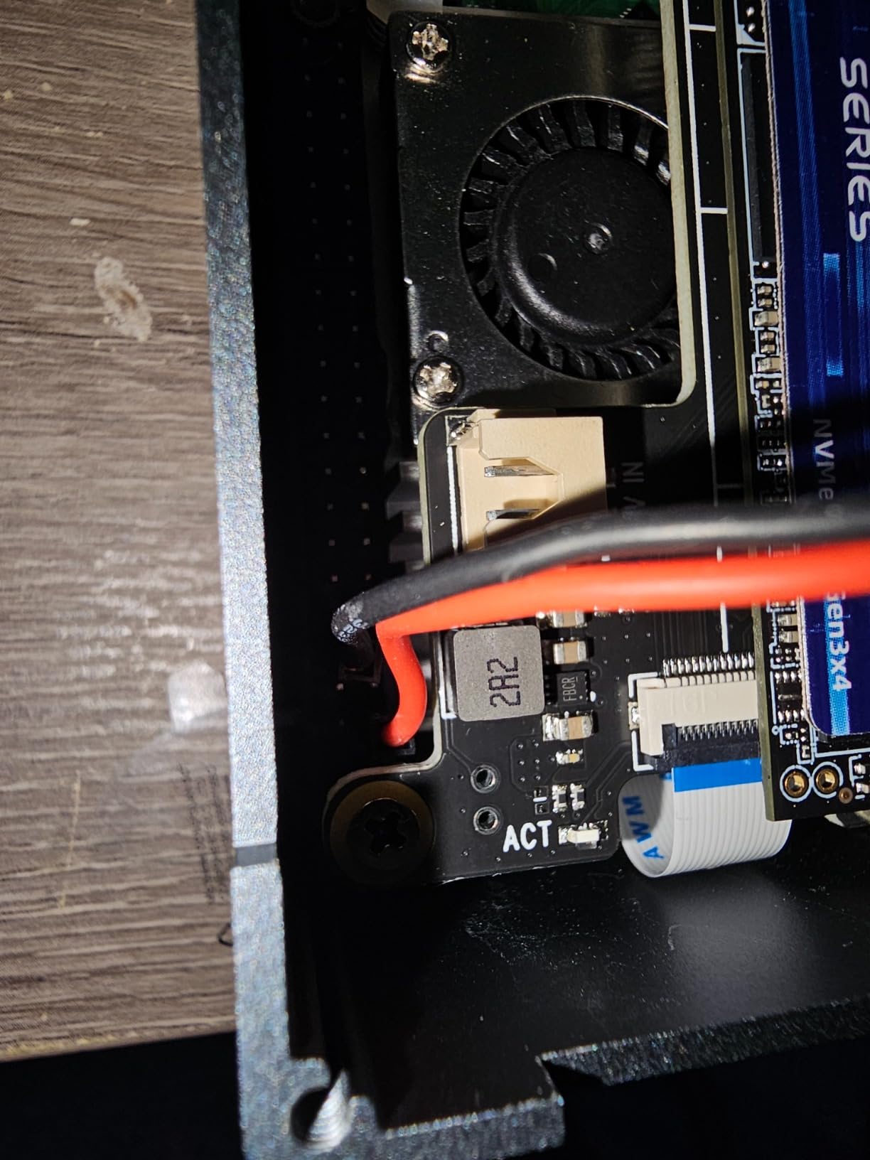 Geekworm X1001 PCIe to M.2 HAT Key-M NVMe SSD PIP Board for Raspberry Pi 5 customer photo 1