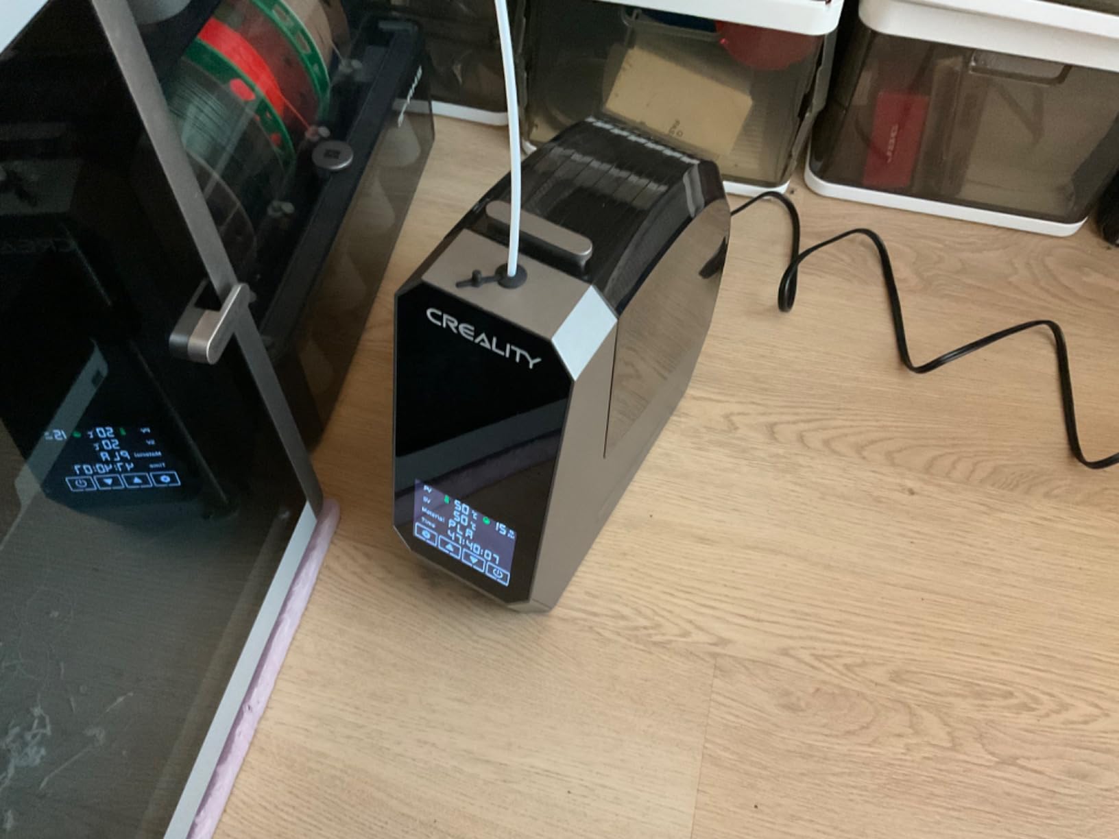 2026 New Creality Space PI Filament Dryer-Christmas Gifts, 3D Printer Filament Dryer Box with 360° Heating, Upgraded Filament Dehydrator Storage Box Support Nylon ABS PETG PLA TPU 1.75/2.85mm customer photo 1