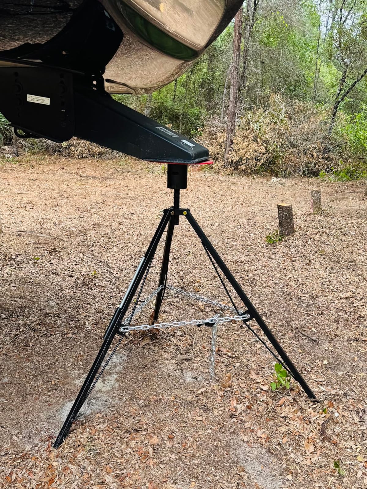 Gooseneck Tripod Stabilizer for 5th Wheel or Trailer, Adjustable Stabilizer with 7500lb Load Capacity, Tripod Jack for Fifth-Wheel Trailers, RVs, and Campers customer photo 1