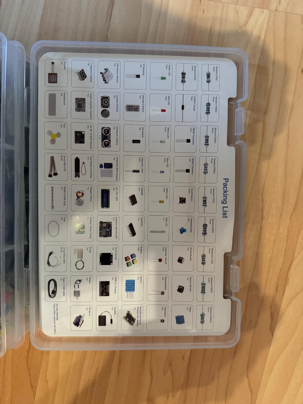 SunFounder Elite Explorer Kit with Original Arduino Uno R4 WiFi, RoHS Compliant, Bluetooth IoT ESP32 IIC LCD1602 OLED, Super Starter Kit, Online Tutorials & Video Courses for Beginners & Engineers customer photo 2