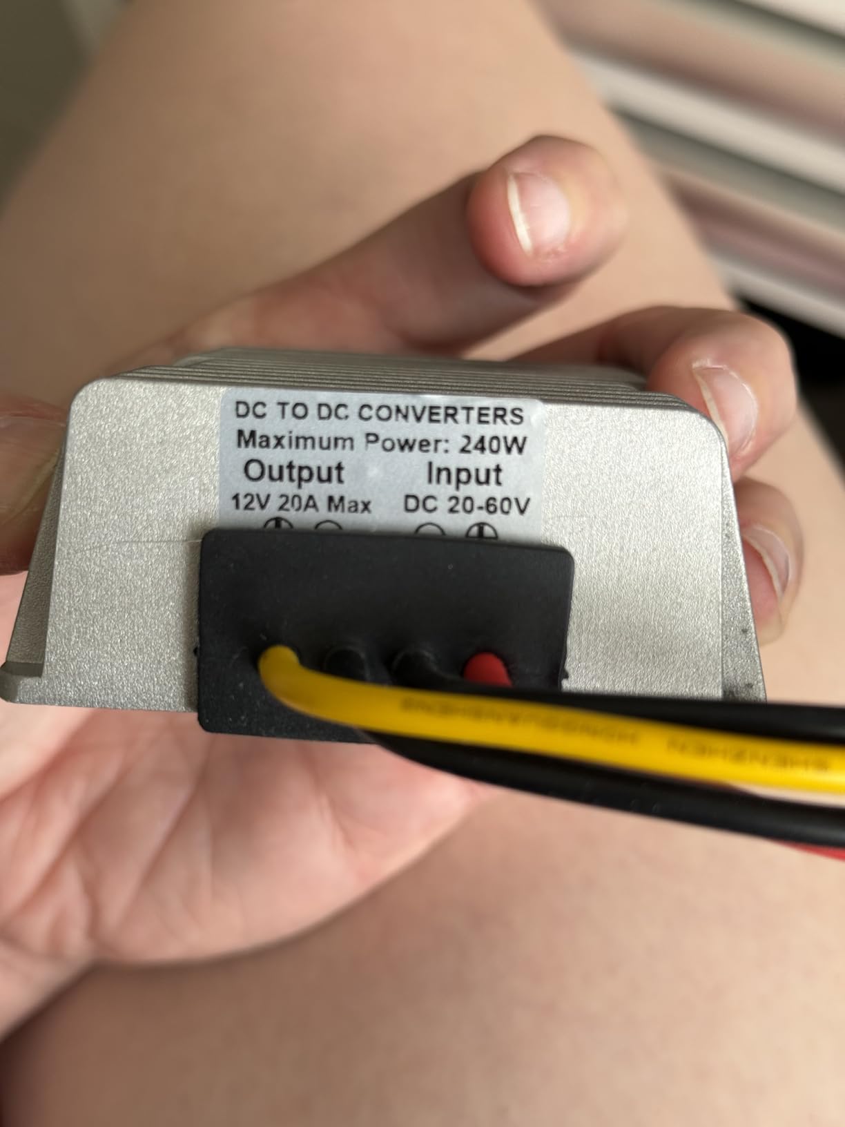 KInuoxj 20A 240W DC-DC 24V 36V 48V Step Down to 12V Converter Golf Cart Voltage Reducer Regulator Waterproof Transformer with Fuse customer photo 2