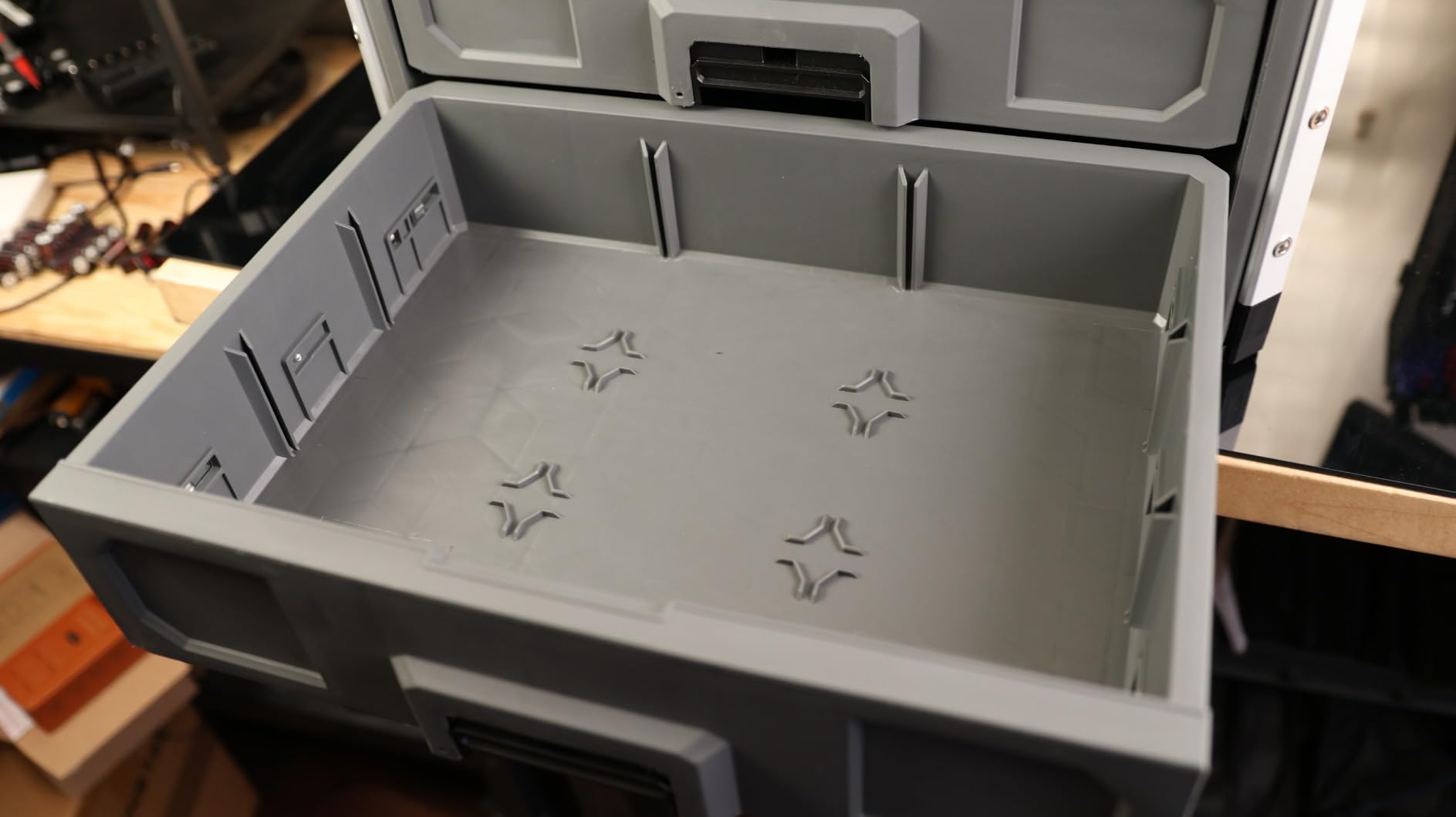 FLEX STACK PACK Storage System 3-Drawer Tool Box - FS1105, Grey/Black customer photo 2