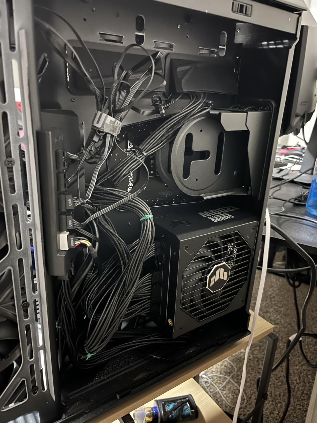ASUS TUF Gaming 1200W Gold (1200 Watt, ATX 3.1 Compatible Fully Modular Power Supply, 80+ Gold Certified, Military-Grade Components, Dual Ball Bearing, Axial-tech Fan, PCB Coating, 10 Year Warranty) customer photo 1