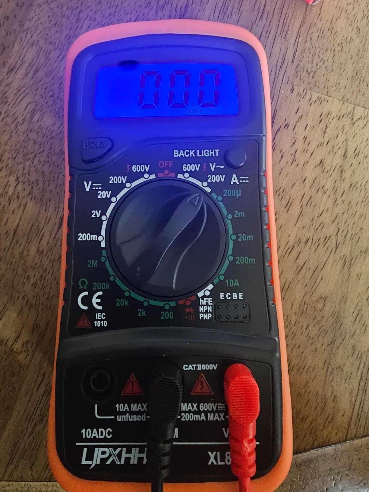 Digital Multimeter Voltmeter Battery Voltage Multi Tester Continuity Ohm Volt Amp DC AC Current Resistance Diodes 2000 Counts Electrical Test Meter with Leads Backlight LCD Display customer photo 1