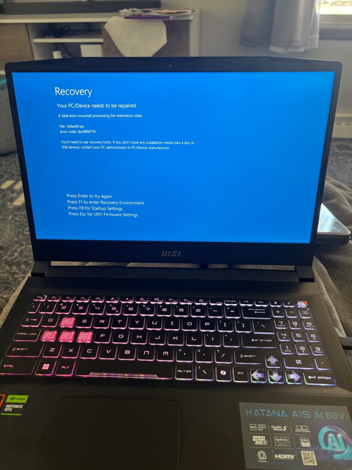 msi Katana A15 AI Gaming Laptop 15.6” QHD 165Hz – Ryzen 9-8945HS, RTX 4070, 32GB DDR5, 1TB SSD, Cooler Boost 5, Windows 11: Black B8VG-450US customer photo 2