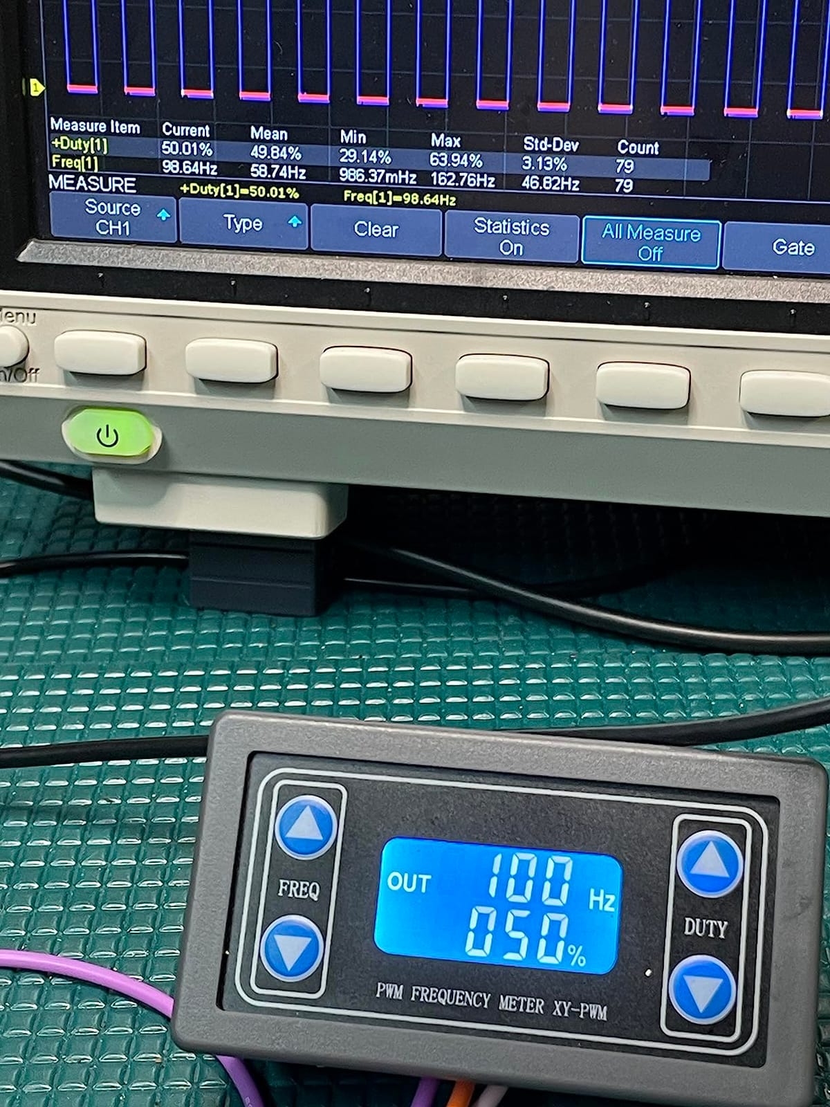 DROK Signal Generator 2pcs, DC 3.3-30V Function Generator 5-30mA LCD Display PWM Pulse Frequency Duty Cycle Rectangular Wave Square Wave Signal Generator customer photo 2