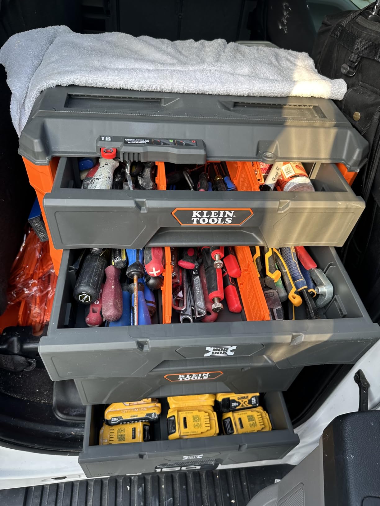 Klein Tools 54823MB MODbox 3-Drawer Tool Box Organizer, Heavy-Duty Tool Storage, Stackable Module, 50-Pound Capacity customer photo 2
