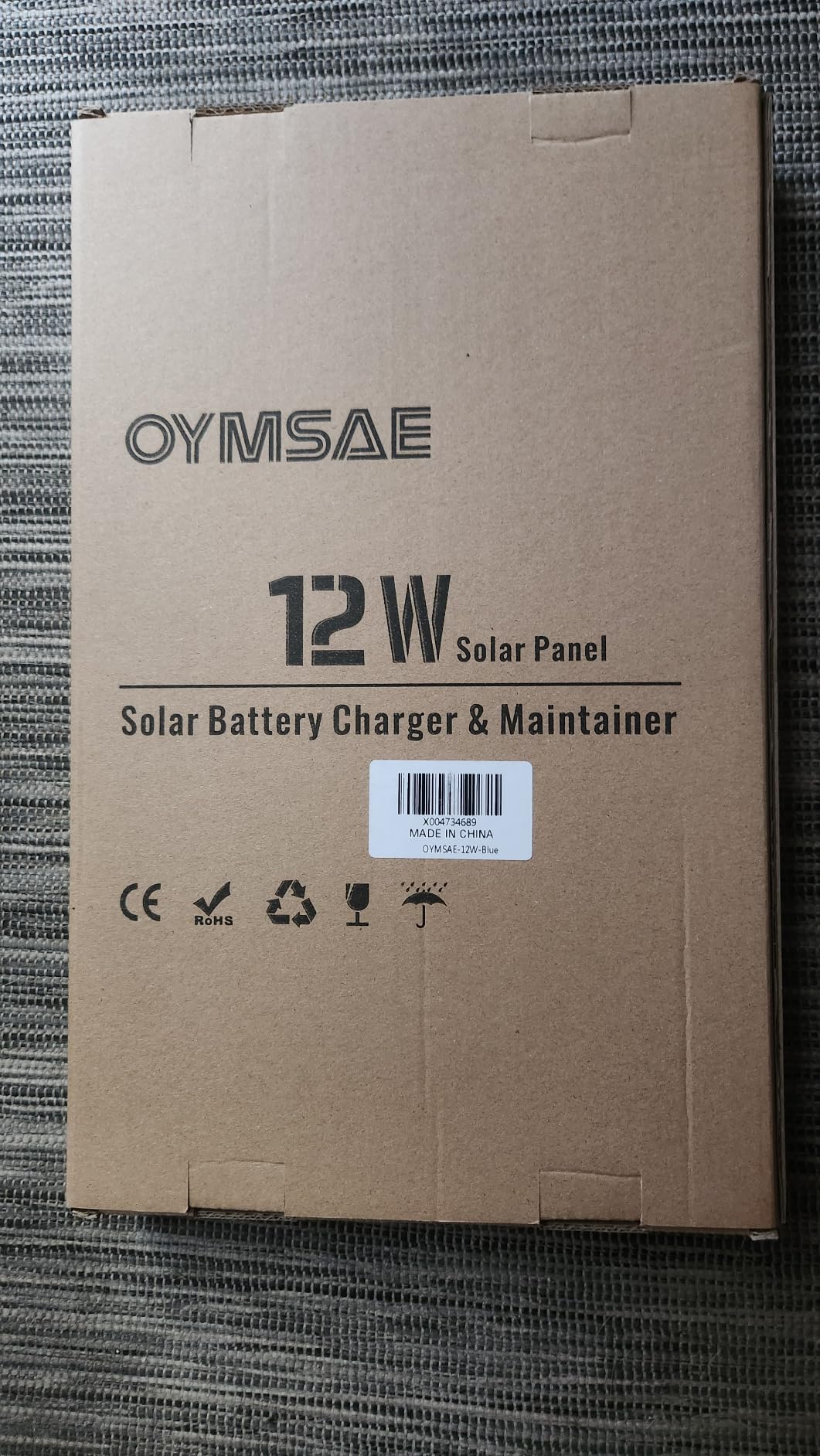 OYMSAE 12W 12V Portable Waterproof Solar Panel Trickle Charger & Maintainer customer photo 2