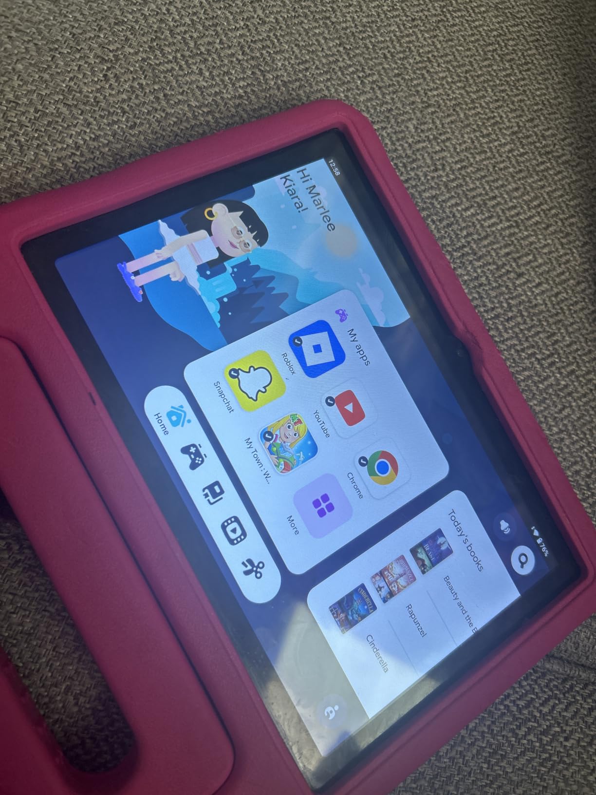 COLORROOM 2026 Upgraded Android 15 Tablet, 10inch Kids Tablet, Octa-core CPU, 10GB+64GB+1TB Expand Tablets for Kids with Kids Space, Parental Control, 6000mAh Big Battery,Touchscreen Tableta,Pink customer photo 2