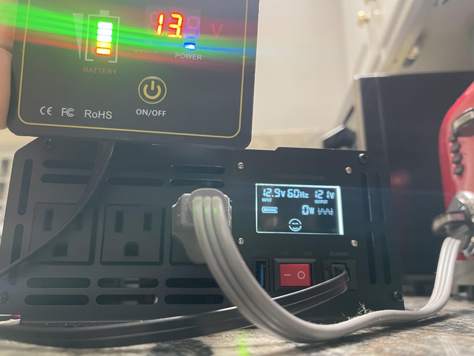 VEVOR Pure Sine Wave Inverter 3000 Watts 12V DC to 120V AC Power Inverter customer photo 1