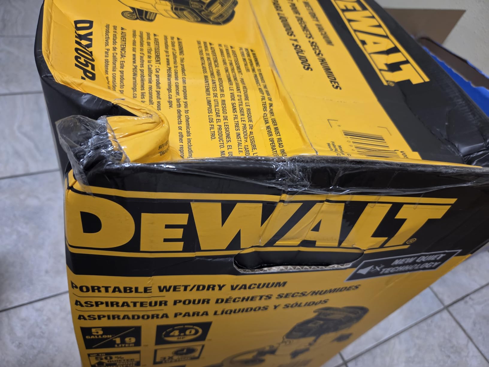 DEWALT STEALTHSONIC 5 Gallon Ultra Quiet Wet Dry Shop Vac DXV05P-QT customer photo 1