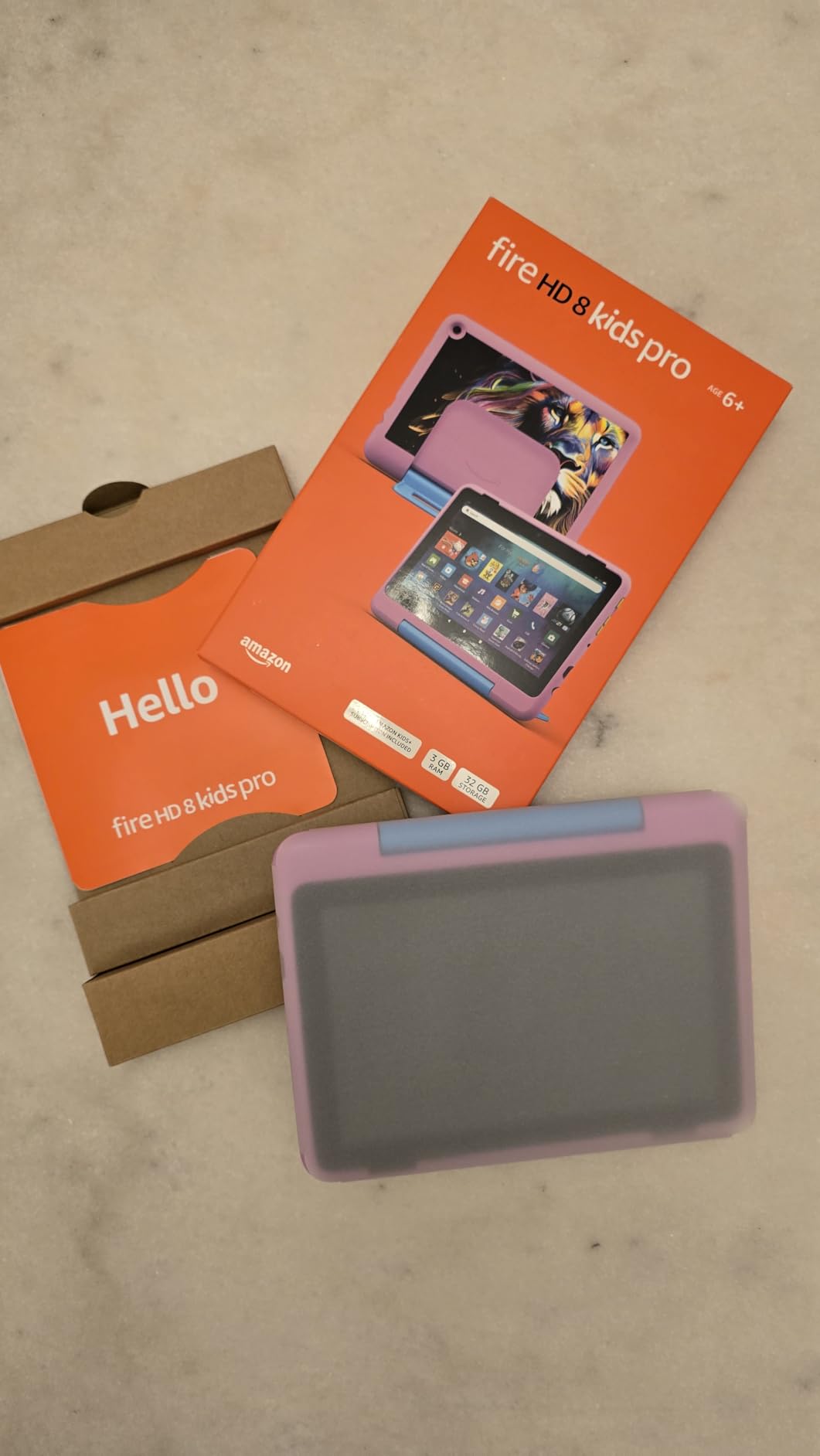 Amazon Fire HD 8 Kids Pro tablet, ages 6-12. Bright 8