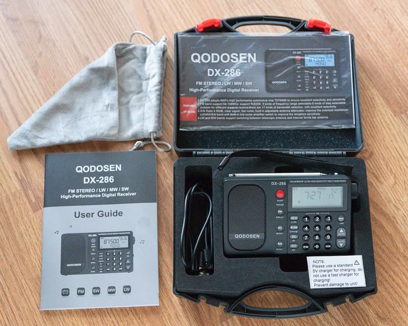 DX-286 Portable Radio, with TEF6686 Automotive Chip,LW,AM, FM, Shortwave,Data System(RBDS/RDS),Antenna Attenuator,Antenna Switch, AMP Switch,1000 Presets,Tone Switch,Clock/UTC/Alarm/Sleep customer photo 1