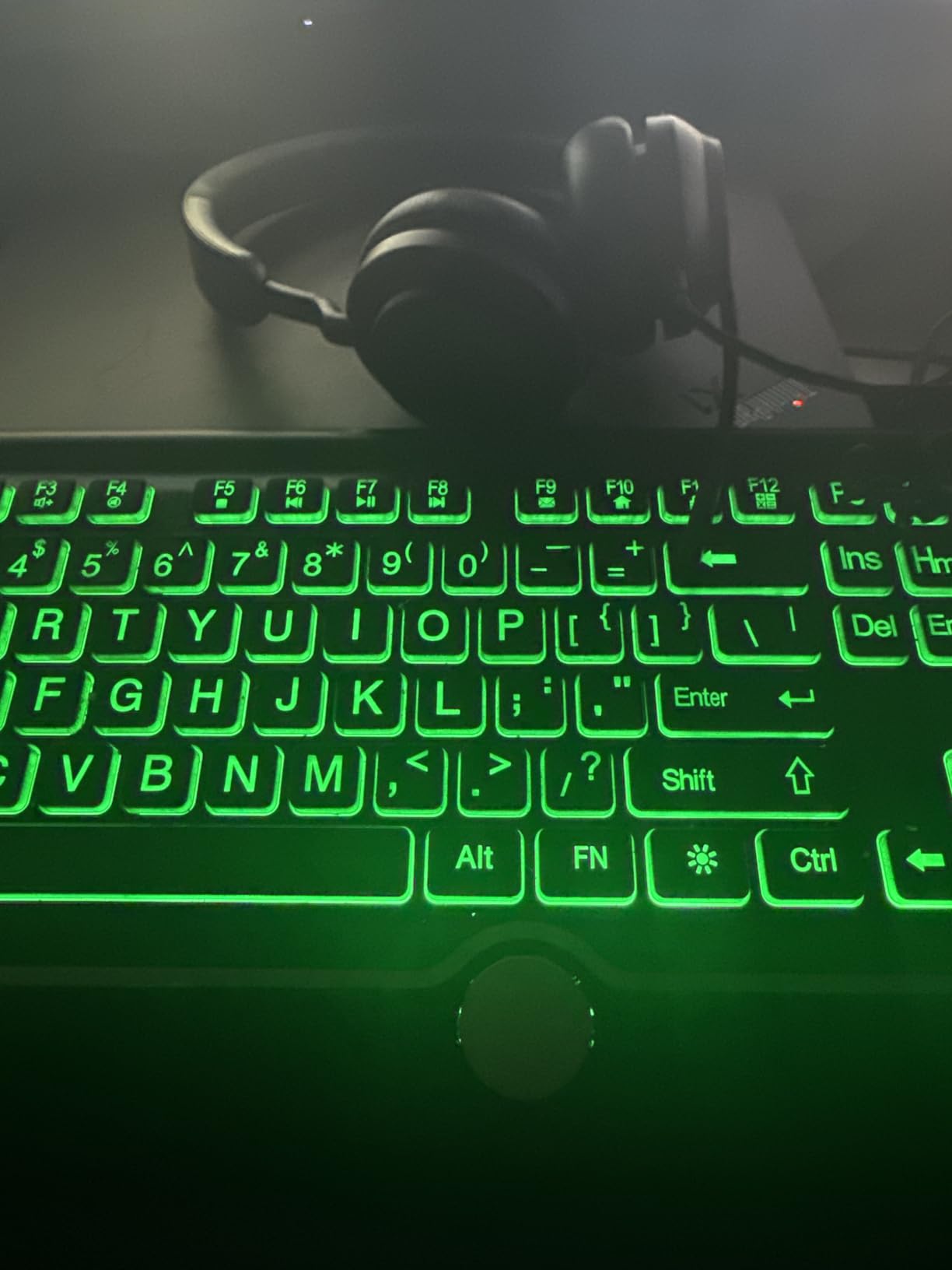 Large Print Backlit Computer Keyboard, 7-Color Backlit Keyboard with Wrist Rest, USB Plug-and-Play, Oversize Letters Keys Easy to See and Type, Wired Light Up Keyboards for Laptop, PC, Gaming customer photo 2