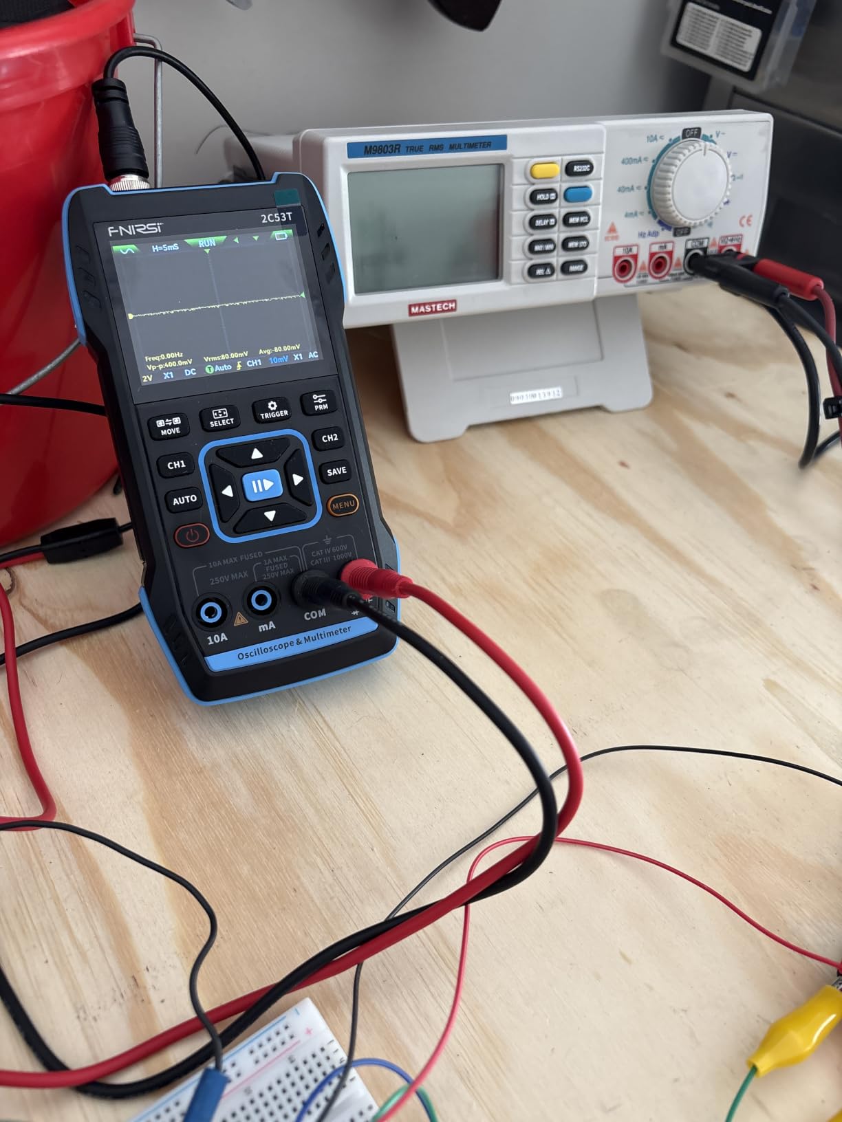 FNIRSI 2C53T 3-in-1 50MHz 2CH Oscilloscope Multimeter DDS Signal Generator customer photo 2