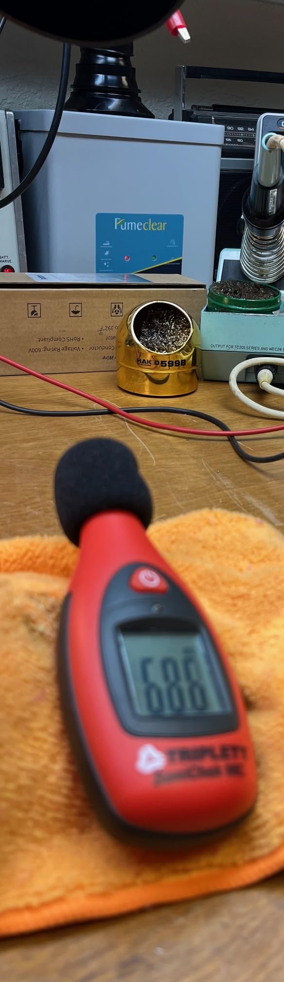 Fumeclear FC-2001A Solder Fume Extractor, 2-in-1 H13 HEPA Activated Carbon customer photo 2