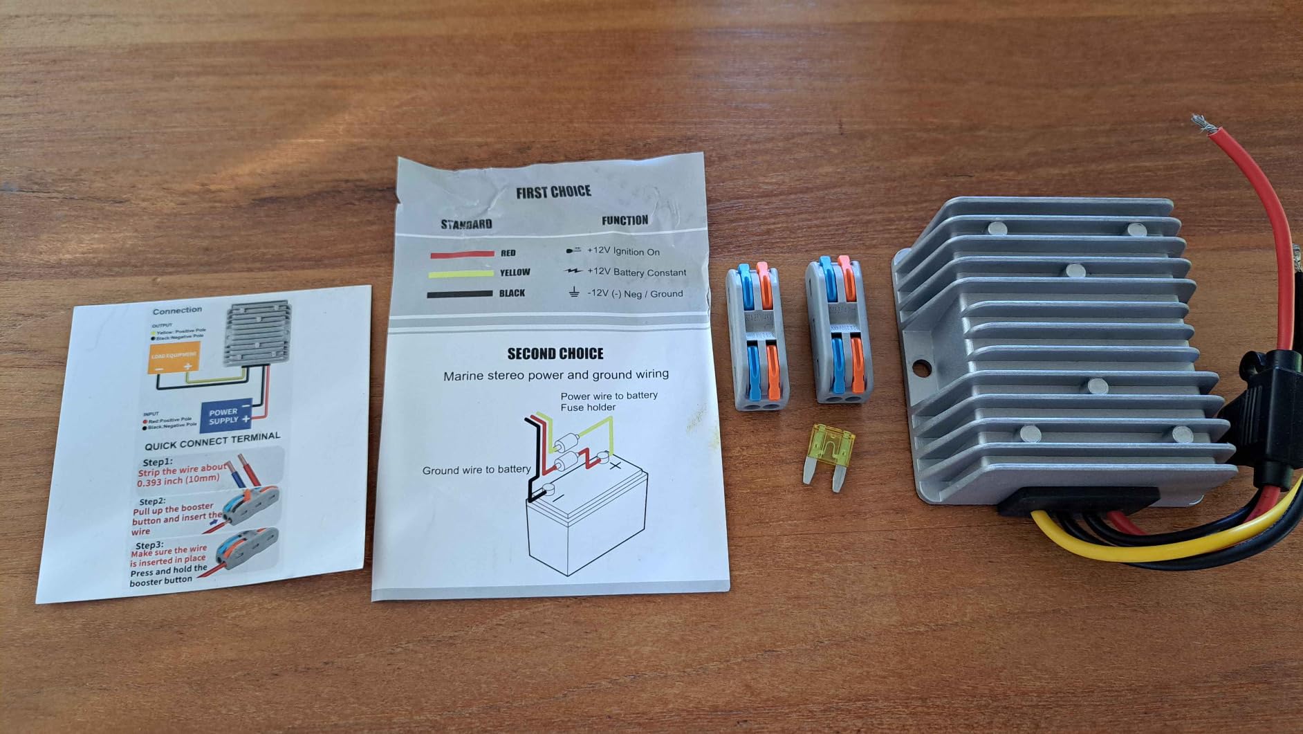 20A 240W Golf Cart DC 18V 20V 24V 36V 48V Step Down to DC 12V Converter Voltage Regulator Reducer Power Buck Converter with Fuse(Inputs 18V-58V to 12V 20A) customer photo 1