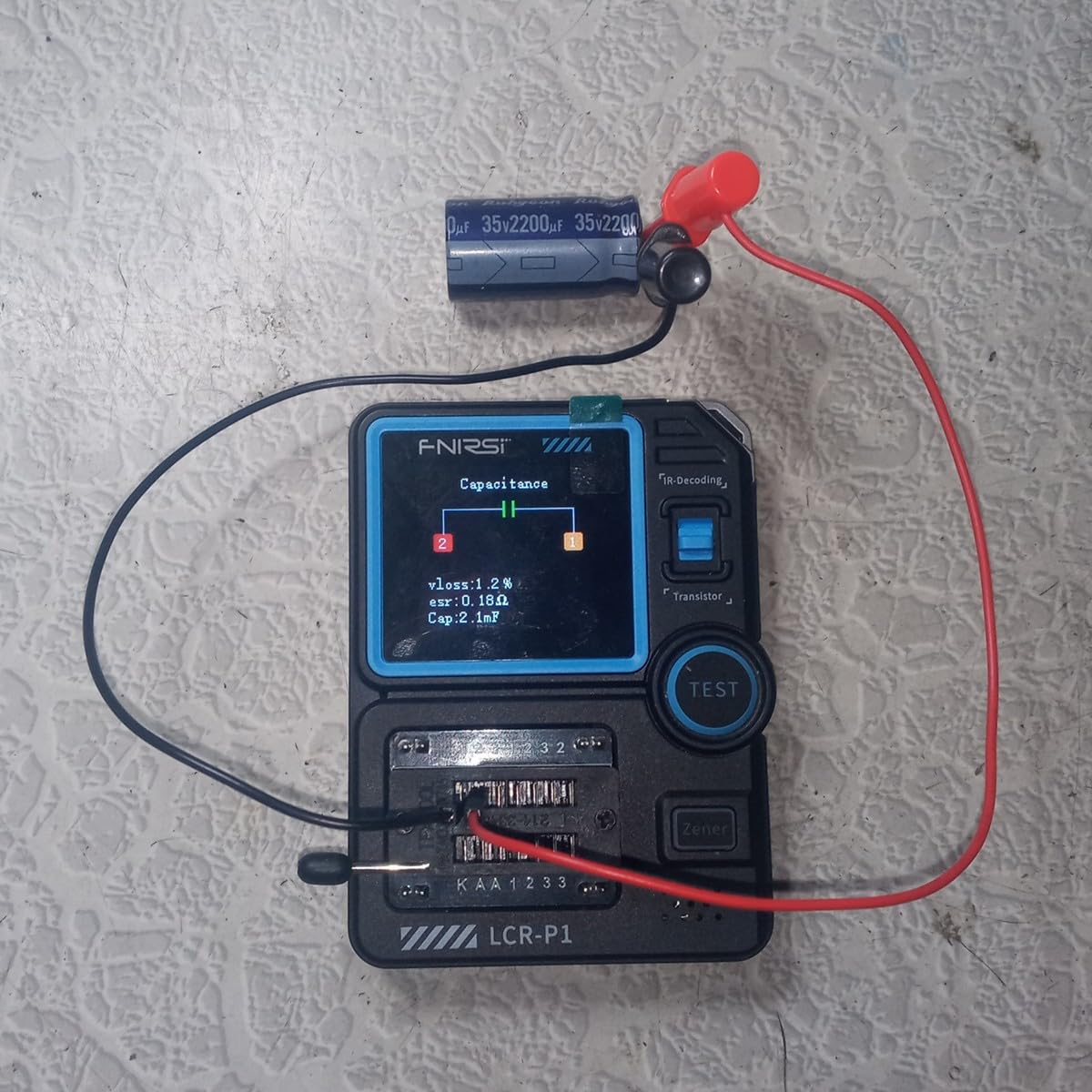 FNIRSI LCR-P1 Transistor Tester, LCR Meter, Capacitor Tester, Auto Test customer photo 2