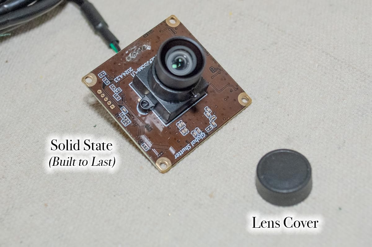 ELP 5MP Global Shutter 50fps USB Camera Module for Computer UVC USB2.0 Lightburn Cam for Laser Engraver High Speed 60fps PC Camera Wide Angle Webcamera for Live Streaming (100°Low Distortion Lens) customer photo 1