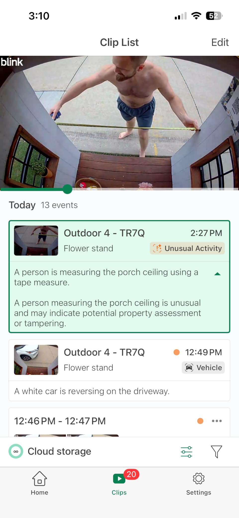 Blink Outdoor 4 – Wireless smart security camera, two-year battery life, 1080p HD day and infrared night live view, two-way talk. Sync Module Core included – 3 camera system customer photo 2