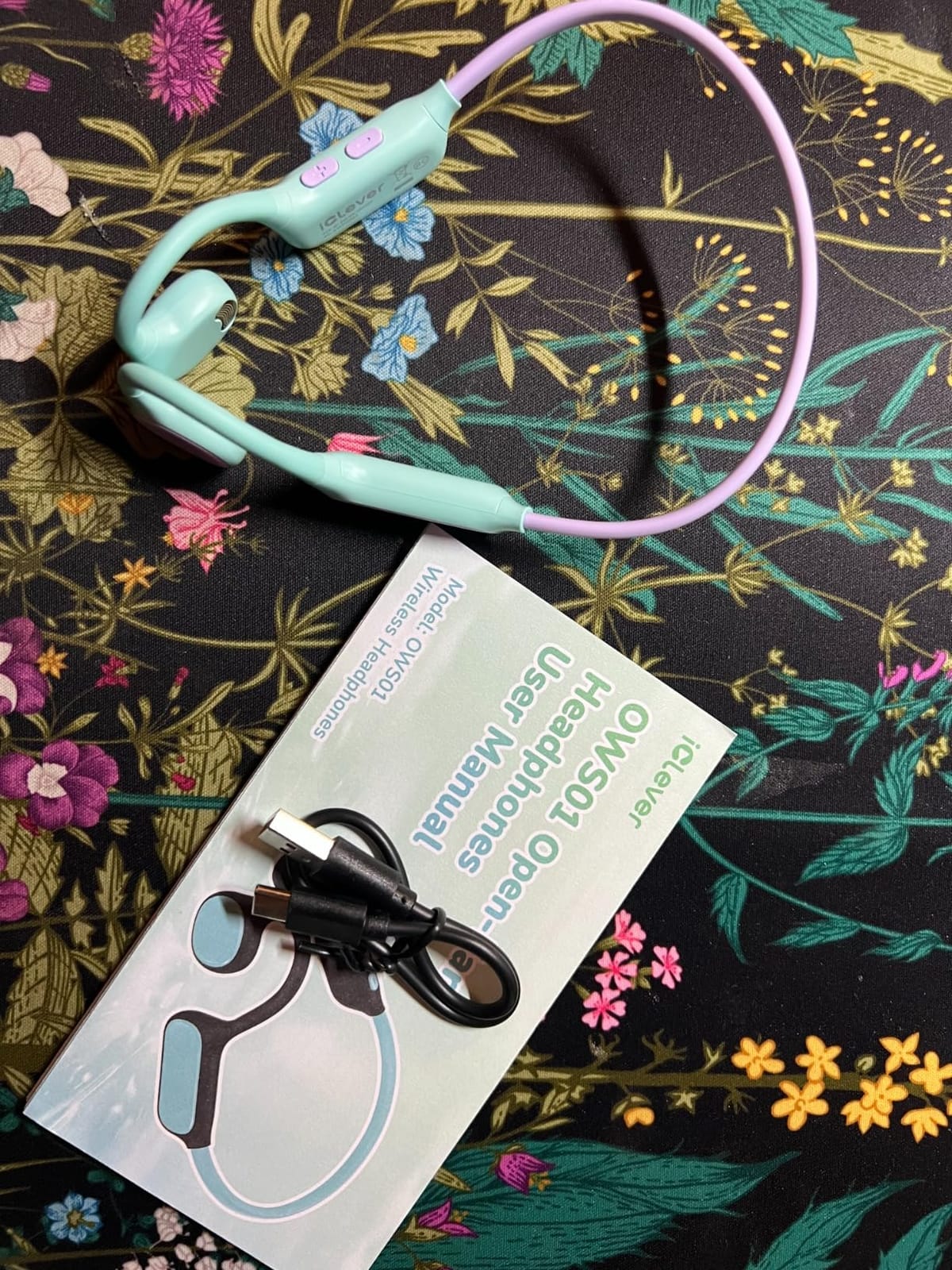 iClever OWS01 Kids Bluetooth Headphones, Air Conduction Open Ear Headphones customer photo 1