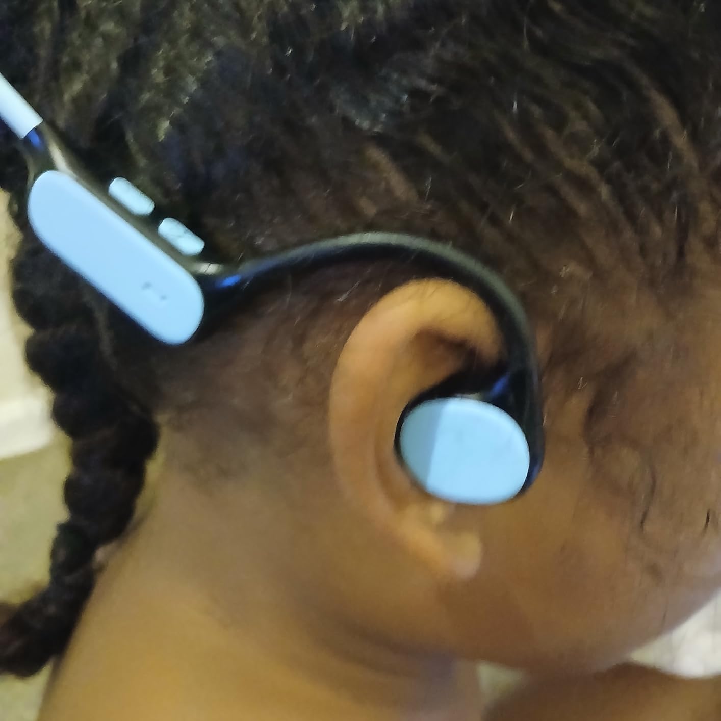 iClever OWS01 Kids Bluetooth Headphones, Air Conduction Open Ear Headphones customer photo 2