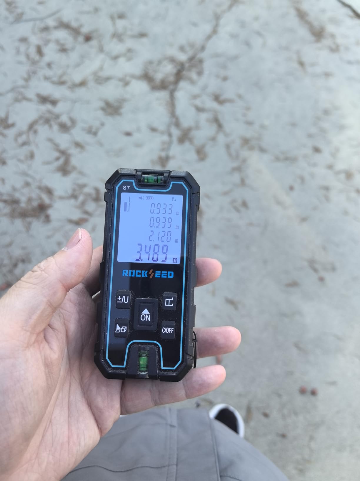 Laser Measuring Tool 165 Feet, RockSeed Portable Laser Measure, Digital Distance Measurement with 2 Bubble Levels, Laser Tape Measure with 5 Units Conversion customer photo 2