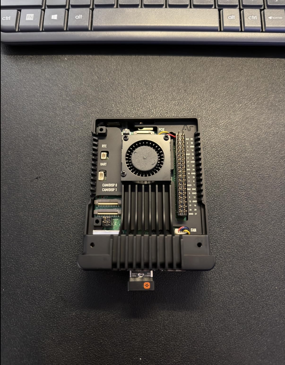 Argon NEO 5 Aluminum Case for Raspberry Pi 5 - Built-in Fan (Black) customer photo 1