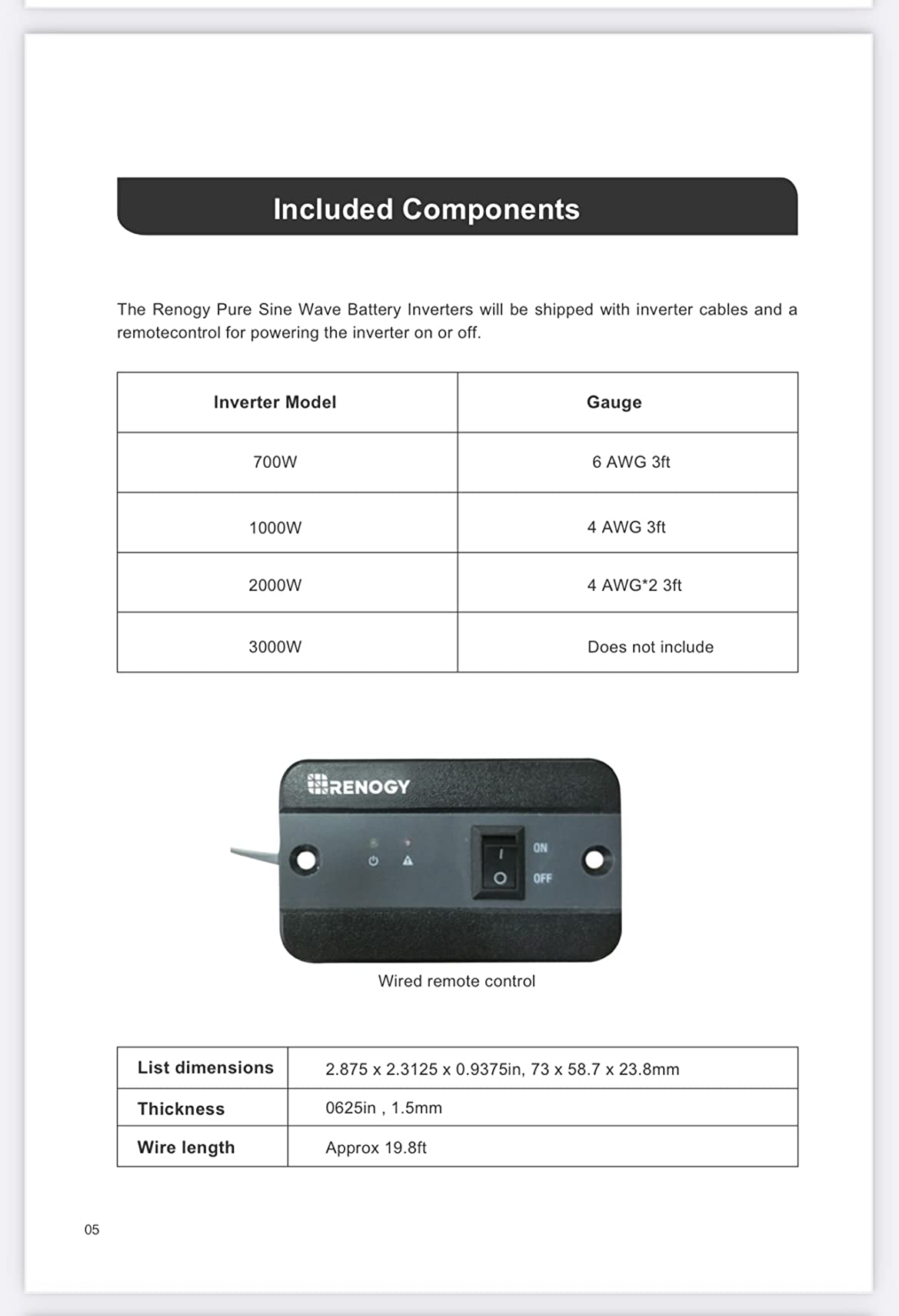 Renogy Inverter PUH, 3000W Pure Sine Wave Power Inverter with UPS Transfer Switch & Bluetooth, 12V DC to 120V AC Converter for RV, Truck, Home,Camping - 6000W Surge Power, Remote Monitoring customer photo 1