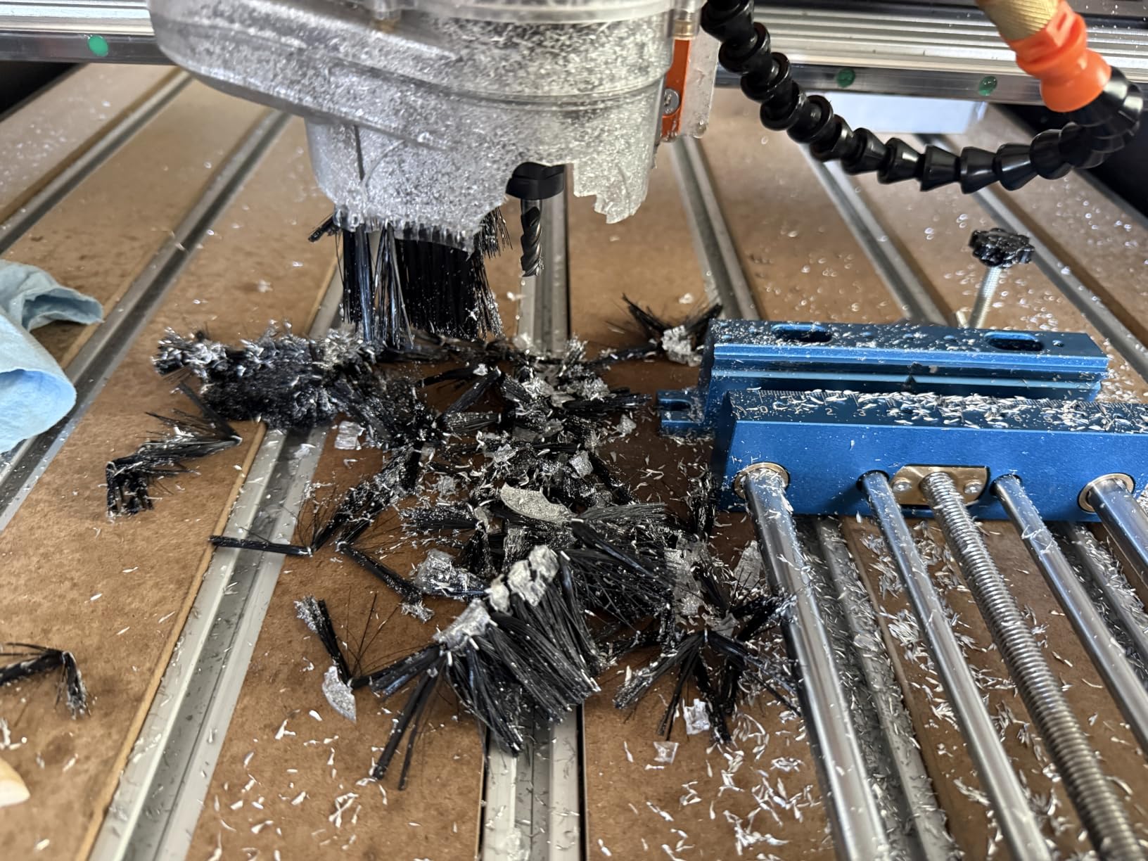 65mm CNC Dust Shoe, Compatible with Most 65mm Spindle Motor Router, Hose Adapter 38mm (1.5″) customer photo 2