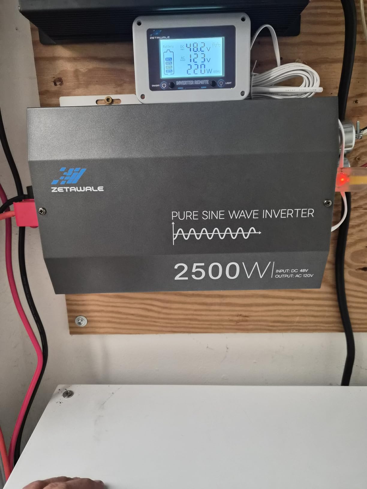 2500W Pure Sine Wave Inverter 12V DC to 120V AC with Built-in ATS for RVs customer photo 1