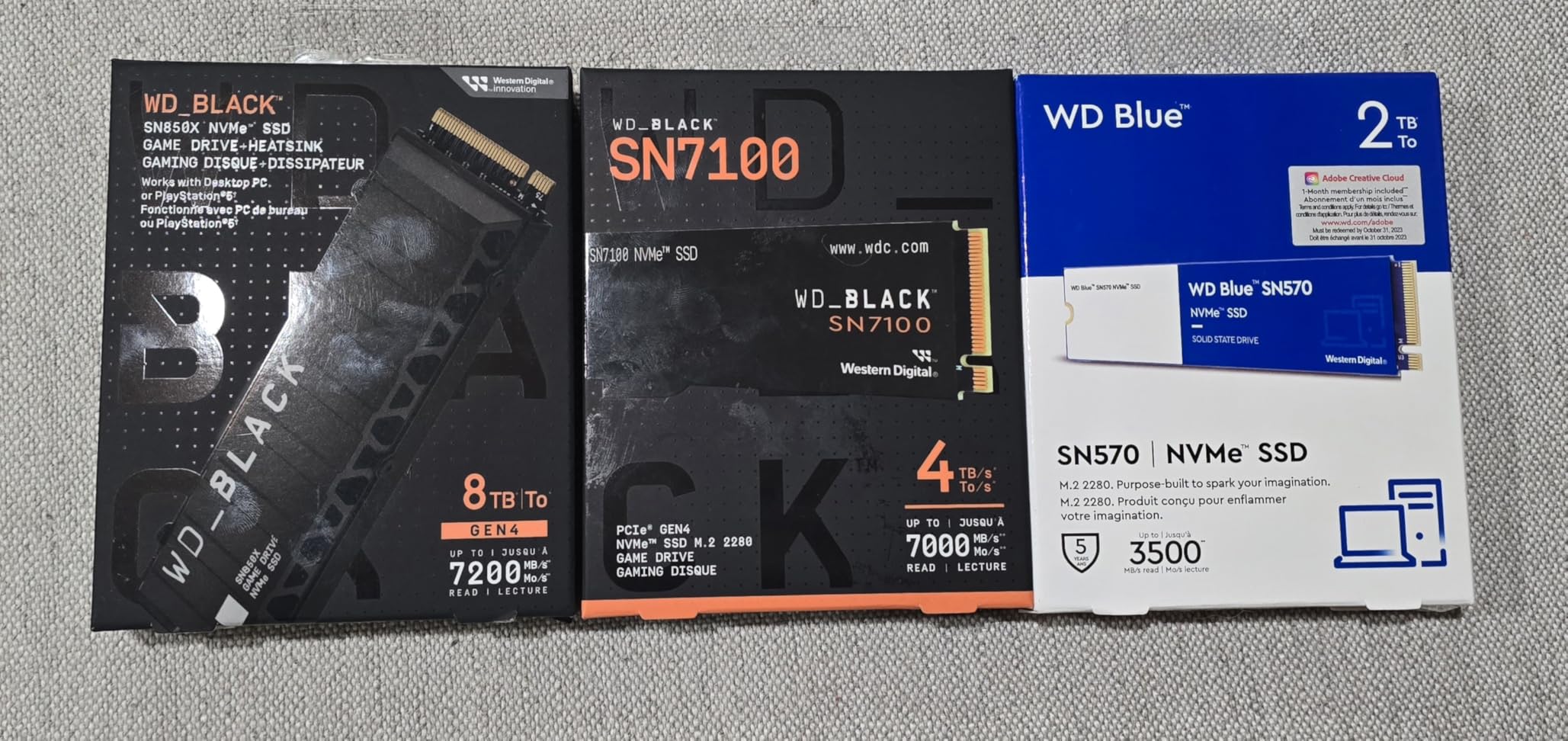 WD_Black SN7100 2TB NVMe SSD - Gen4 PCIe, M.2 2280, Up to 7,250 MB/s Read Speed, Up to 6,900 MB/s Write Speed, Next Gen TLC 3D NAND, for Laptops, Handheld Gaming Devices - WDS200T4X0E customer photo 1