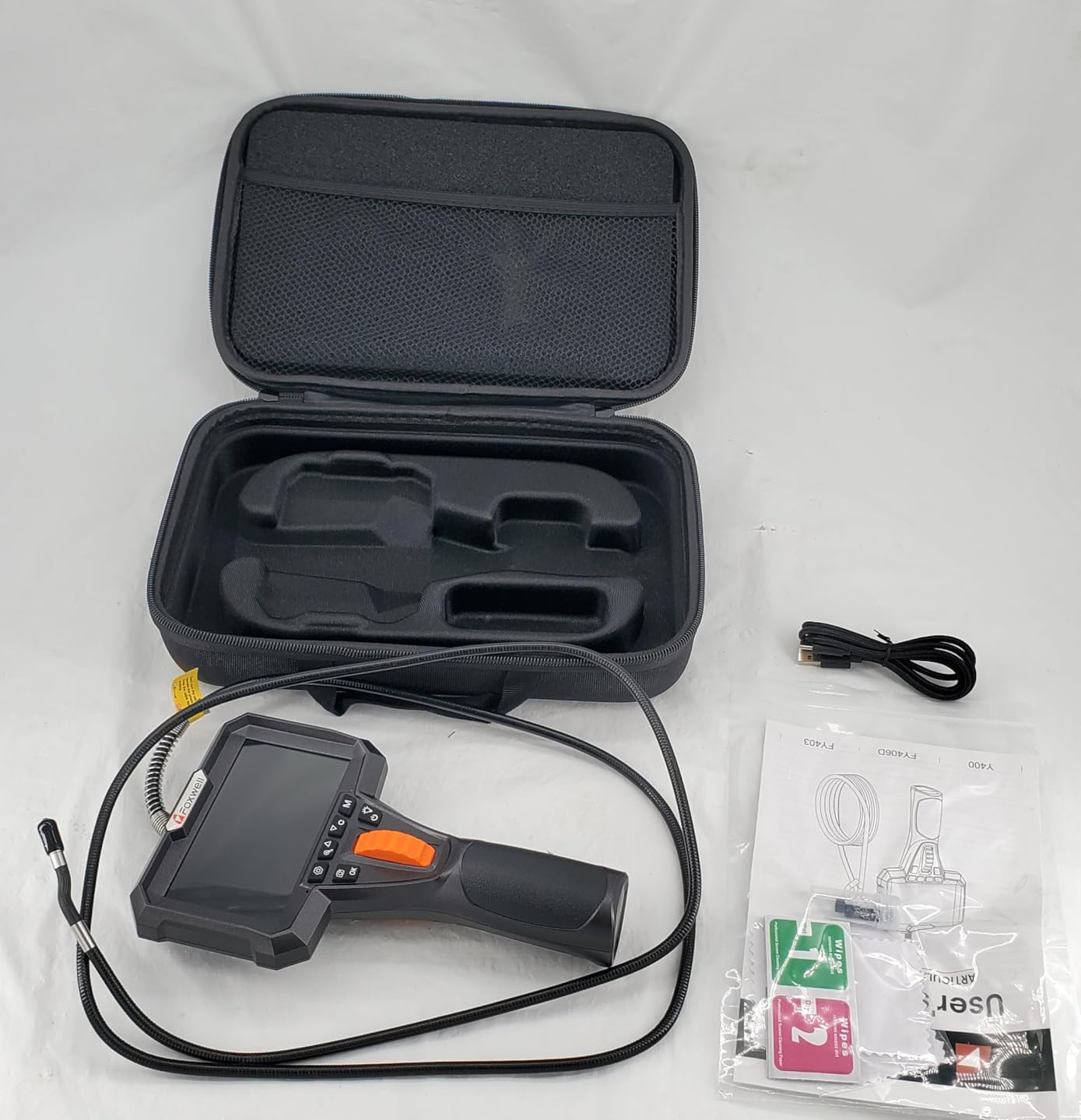 FOXWELL Y400 220° 2-Way Articulating Borescope, 0.24in Ultra-Slim Endoscope customer photo 2